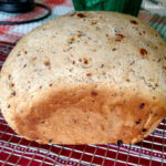 Here's a loaf of eggnog bread with raisins instead of cranberries.